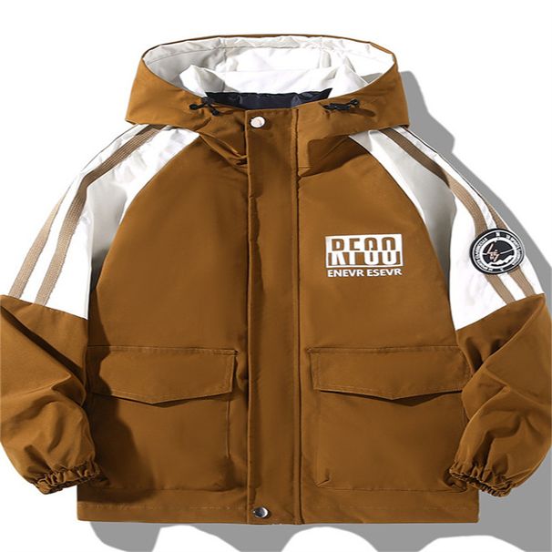 2026 Fashion Cargo Outerwear Interchange Jacket Men 100% Polyester Splicing Long Sleeve Casual Loose Zipper Hooded Jacket M-5XL_viptrois.com