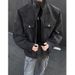 2025 Autumn Men's New Heavy-duty Leather Jacket, Fashionable And Casual Multi Pocket Jacket, Handsome And Trendy Jacket_viptrois.com