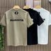 Men's Premium Cotton Embroidered Letter T-Shirt - Breathable Summer Crew Neck Tee With Trendy Streetwear Design (Multiple Colors & Sizes)_viptrois.com