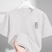 Men's Clothing 2025 New Summer Men's Short Sleeved T Shirt Trendy Brand Breathable Sweatshirt Round Neck Simple Printed Sports Top_viptrois.com
