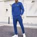 Men's Waffle-Knit Casual Set - Breathable Long-Sleeve Shirt & Relaxed Pants (4 Colors, S-XXXL) | Versatile Office-to-Outdoor Wear_viptrois.com