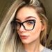 2025 Men Alloy Resting Lens Optical Spectacles Cat Eye Frame Retro Anti Blue Women Clear Glasses_viptrois.com