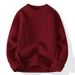 Oversized Knit Sweater – Fleece-Lined Winter Thermal (S-2XL, Round/High Neck)_viptrois.com