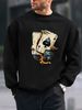 Men's Loose Casual Fashionable Poker And Dice Pattern Printed Round Neck Long Sleeved Sweatshirt For Autumn And Winter_viptrois.com