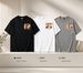 3 Pack Premium Men's Grid Cartoon Puppy Bloness Kthrew Cursive Print T-Shirt, Heavy Cotton Crew Neck Casual Tee, Luxury Summer Basic Black White Grey_viptrois.com