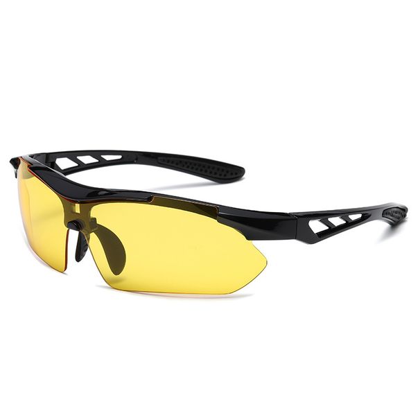 Half Frame Sports Sunglasses Large Frame Motorcycle Bicycle Outdoor Riding Hollow_viptrois.com