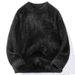 Men's Mink Fur Sweater – Winter Thick Knit Pullover, Soft & Cozy, Retro Loose Fit (Black, Grey, Army Green, Red, Beige, White)_viptrois.com