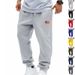 Cross Border Independent Station Spring And Autumn American Loose Men's Casual Simple Freedom Independence Day Sports Casual Drawstring Sweatpants_viptrois.com