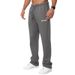 Men's Clothing Sports Pants Autumn And Winter New Gym Cotton Printed Flower Feet Casual Versatile Sweatpants Black_viptrois.com