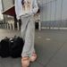 Men's Clothing Personality Street Loose Wide Leg Pants Gray Casual Pants Sweatpants_viptrois.com