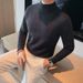 Slim-Fit Mid-Crew Neck Sweater – Lightweight Knit Pullover For Layering (M-XXXL, Poly-Blend Thermal Base Layer, Streetwear Essential)_viptrois.com