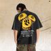 American-style Washed Vintage Bottle Cap Print Loose Short-sleeve T-shirt Men And Women, Suitable For Couples_viptrois.com