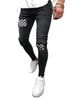 Loom European And American Hip-Hop Quality Ripped Skinny New Men's Badge Slim Fit Jeans Trendy_viptrois.com