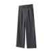 Men's Clothing Spring And Summer New TR Pleated A Line Casual Wide Leg Loose Straight Casual Trousers Men's Cleanfit Trend_viptrois.com