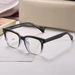 Women's Eyewear Frames New Retro Rice Nail Large Frame Flat Glasses TR90 Plate Core Anti Blue Light Glasses Celebrity Style Glasses Frame_viptrois.com
