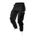 Men's Clothing Spring Autumn Men's Casual Loose Cuff Trousers Multi Pocket Solid Color Workwear For Formal & Casual_viptrois.com