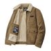 Men’s Corduroy Jacket With Fleece Lining – Winter-Ready Relaxed Fit (Khaki/Olive/Black/Brown, M-5XL, Stand Collar, Casual & Warm)_viptrois.com