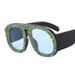 Cross Border Ins Fashion Large Frame Sunglasses For Women Luxury Diamond Studded Trend Catwalk Personality Party Sunglasses Handmade_viptrois.com