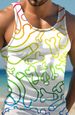 Men's Clothing 3D Digital Printing Leisure Sports Pullover Sleeveless Vest_viptrois.com