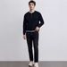 "Classic Henley Collar Men's Sweater – Vintage-Inspired Thick Knit For Winter Warmth & Comfort"_viptrois.com