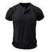 2024 Summer European And American Men's Short-sleeved Crew Neck T Foreign Trade Men's Henry Long-sleeved Cross-border Men's T-shirt_viptrois.com