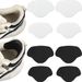 Self-Adhesive Shoe Repair Patches – Heart-Shaped Anti-Slip Insoles For Sneakers & Boots (4-Piece Set, White/Black, Ultra-Fiber Fabric)_viptrois.com