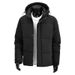 Men's Clothing Men's Winter Hooded Padded Jacket - Loose Fit Casual Coat With Multiple Pockets, Polyester Fill, Black/Dark Green/Khaki Options_viptrois.com