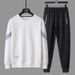 Men's Clothing Casual Sportswear Set - Breathable Hoodie & Jogger Pants Two-Piece Outfit, Moisture-Wicking Polyester Blend, Streetwear Gym Loungewear_viptrois.com
