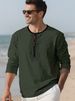 Men's Clothing New Casual Beach Men's Shirt European And American Cotton And Linen Middle Eastern Desert Style Long Sleeved Polo Shirt_viptrois.com
