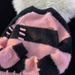 Autumn And Winter Soft Mink Fur Sweater Jacket, Wide Striped Knitted Top_viptrois.com