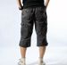 Men's Cargo Shorts 7-Inch Length, Cotton Workwear Short Pants With Multiple Pockets, Lightweight Relaxed Fit For Summer Casual Wear_viptrois.com