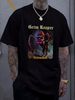 Men's Grim Reaper See You In Hell T-shirt Medium Black Graphic Stylish Streetwear Comfortable Fashion Soft Homme Versatile Slightly_viptrois.com