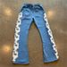 Men's Clothing Sweatpants Men And Women Casual Street Hand Painted Foam Printing Pants Fashion Hip Hop Pants_viptrois.com
