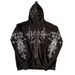 Men's Clothing Fashion Trend High Street Personality Design Printing Casual Versatile Loose Hooded Sweatshirt_viptrois.com