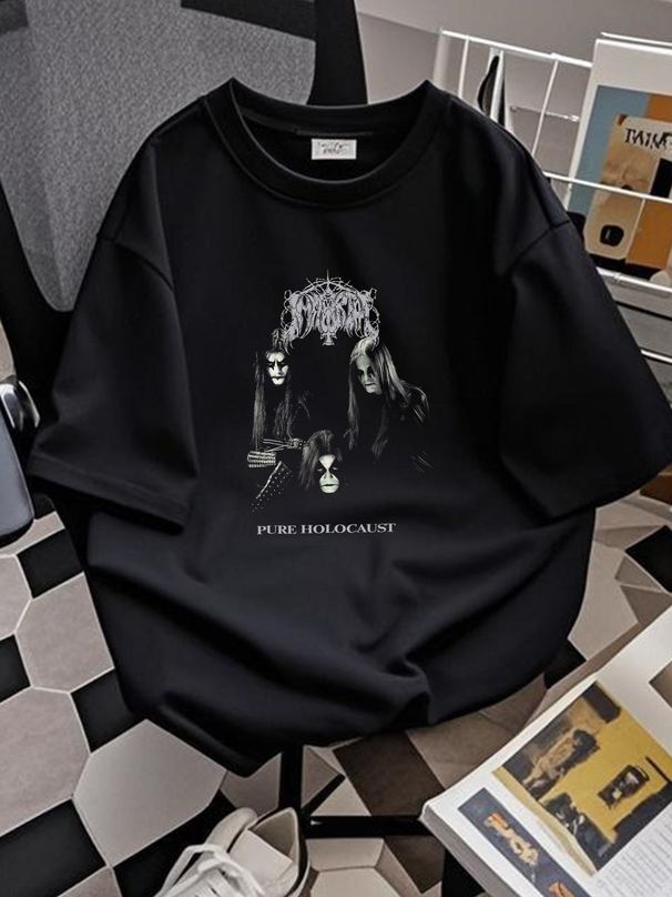 Inspired Immortal Pure Holocaust Black Men T Shirt Gift Fans Size S To 5XL TM674 Breathable Summer Unisex Top For Everyday Wear Slightly Stretched_viptrois.com