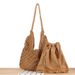 Exquisite Hand Woven Niche Hollow Triangular Bag for Commuting to Work Suitable for Seaside Tourism and Vacation_viptrois.com