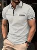 Men's Clothing Short Sleeved Printing Leisure Outdoor Sports Breathable Pocket Shirt_viptrois.com