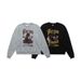 Men's Hooded Sweatshirt, Fleece Lined, Thickened, Trendy Brand, Plaster Nun Print, Loose Fit Pullover Hoodie_viptrois.com
