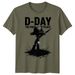 Family Helmet Rifle D-Day 100% Cotton T-shirt Mens Tees Top Tee 1944 World War II Normandy Military #DD_viptrois.com