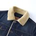Men's Clothing Vintage Denim Jacket Classic Blue, Graphite Black & Sapphire - Cozy Fleece Lined, Relaxed Fit, Multi-Pocket Design - M To 7XL_viptrois.com