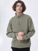 K Velvet Half Zip Hoodie, Loose Sweater, Long Sleeved, No Perm, Warm Men's Clothing_viptrois.com