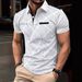 Breathable Men's Polo Shirt With Digital Print – Quick-Dry Sporty Short Sleeve Shirt For Casual & Gym (8 Colors, Plus Size Options)_viptrois.com