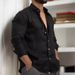 Men's Solid Cotton Linen Casual Shirts In Multiple Colors For Young People Regular Fit Half Sleeve Shirt For All Seasons_viptrois.com
