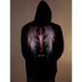 Fleece Red Light Magic Sword Luminous Devil Wings Trend Loose American Hooded Sweater Spring And Autumn Men And Women_viptrois.com