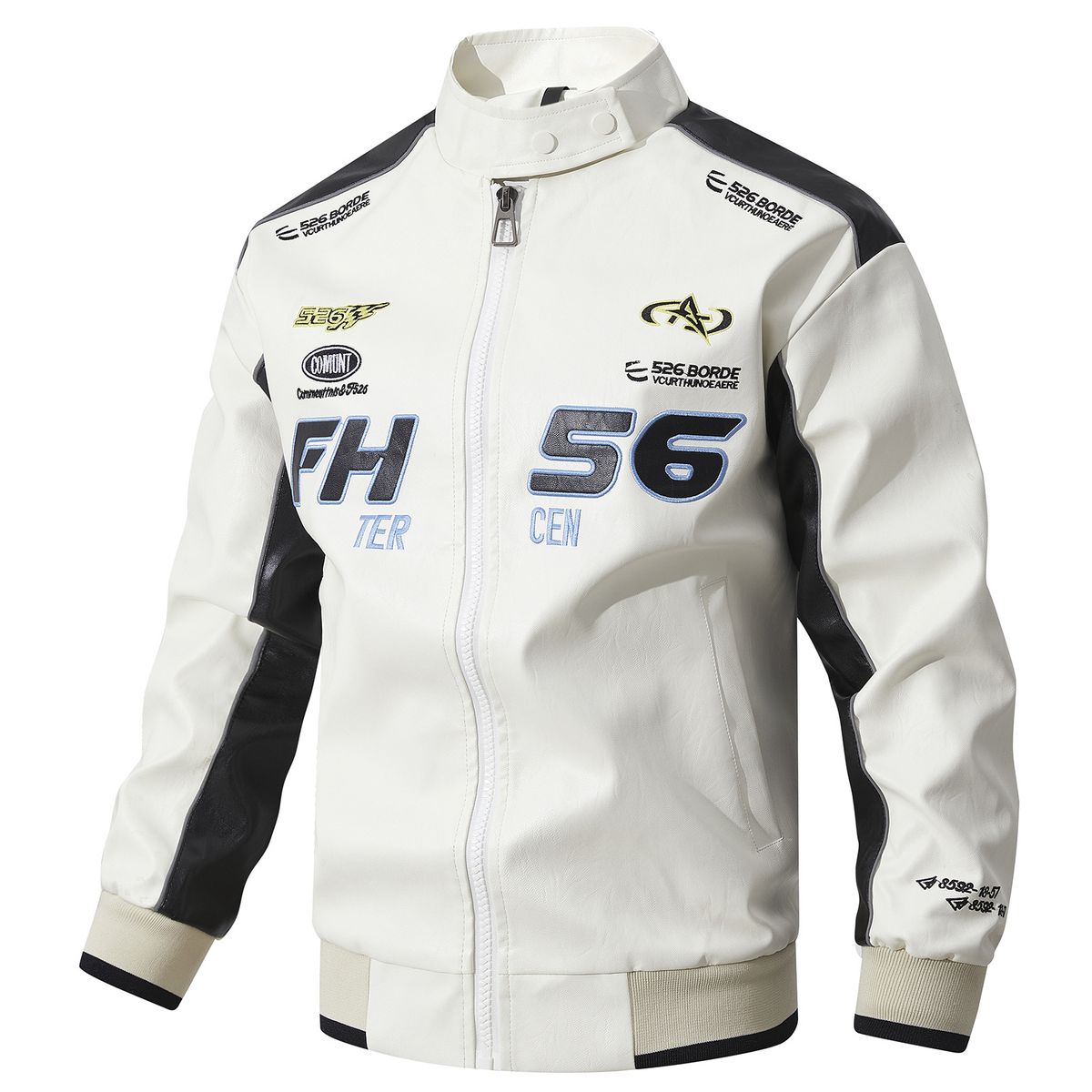 2025 New Leather Jacket Men's Jacket Spring And Autumn New Trendy Brand Locomotive Clothing_viptrois.com
