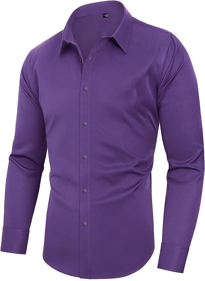 Men's Clothing Four Sided Stretch Shirt Men's Business Casual Men's Long Sleeved_viptrois.com