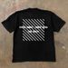 American Trendy Brand Short-sleeved T-shirt Men's Summer Loose Pure Cotton Striped Printed Design Casual Half-sleeved Top_viptrois.com