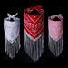 Spring And Summer Tassel New 53c*53cm Small Square Silk Scarf Cashew Flower Hip Hop Street Dance Headband Neck Tassel_viptrois.com