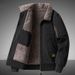 Men's Winter Padded Jacket - Thickened Cotton Coat With Fleece Lining, Windproof Casual Outerwear (Black, Army Green, Khaki)_viptrois.com
