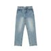Men's clothes washed to make old jeans with irregular legs_viptrois.com